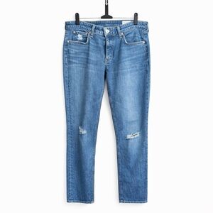 Rag & Bone Dre Low-Rise Slim Boyfriend Jeans- Distressed Size 28